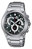 Casio - EF-525D-1AVEF - Montre Edifice - Quartz Analogique - Chronographe - Cadran Noir - Jour / Date - Etanche 10 ATM - Bracelet Acier