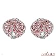 KOESIA Made in Italy Dazzling Earrings With 4.46ctw Genuine Tourmalines 18K White Gold. Total item weight 11.0g Length 19mm