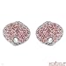 KOESIA Made in Italy Dazzling Earrings With 4.46ctw Genuine Tourmalines 18K White Gold. Total item weight 11.0g Length 19mm