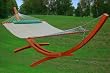 Deluxe Hammock- Quilted Hammock with Arc Wood Stand 07