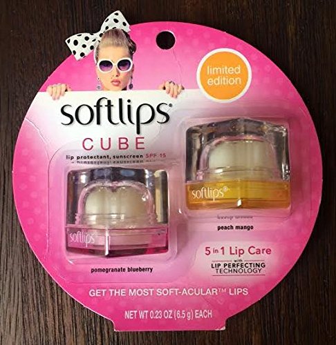 Limited Edition Softlips Cube Set ~ Peach Mango & Pomegranate Blueberry
