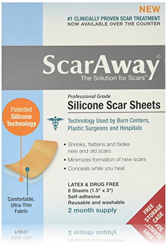 Scar Away Silicone Scar Sheets 1.5x3   (8)