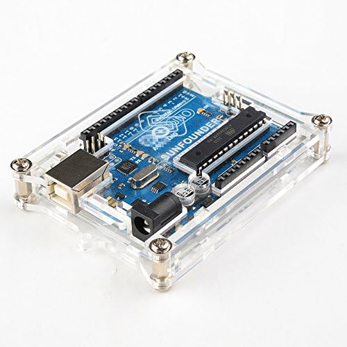 VBG. Arduino UNO R3 Clear Case Enclosure Housing Shell Transparent Gloss Acrylic Computer Box