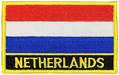 Netherlands Flag Patch Embroidered Bag Hat Iron on Patch Flag Patches