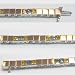 14K Blue and Yellow Sapphire Bracelet