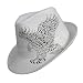 51b2OlrWuBL. AA75  FLYING JEWELED EAGLE OFF WHITE FEDORA HAT