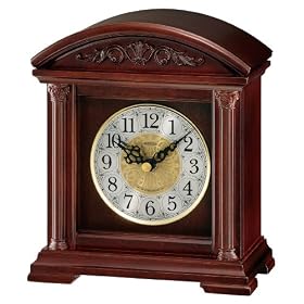 Seiko Desk and Table Clock Brown Wooden Case Plays One of 6 Hi-Fi Melodies #QXW218BLH by Seiko