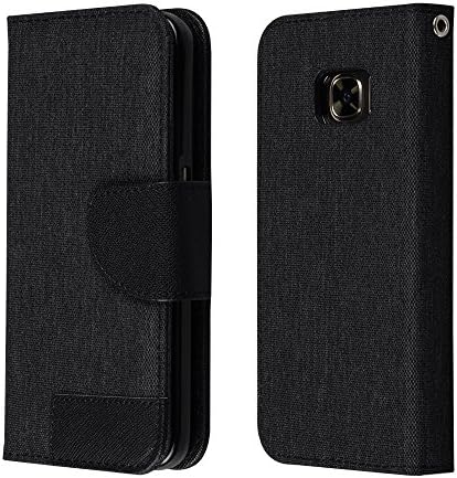 Galaxy S7 Wallet Case, Premium Flip Case For Samsung Galaxy S7 Cell Phone Credit Card ID Card Holder with Flip Cover and Foldable Stand For Galaxy S 7 Black