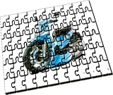 Personalised Koolart Peugeot Looxor Scooter Wooden A4 Jigsaw