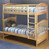 Orbelle Twin Over Twin Bunk Bed, Natural