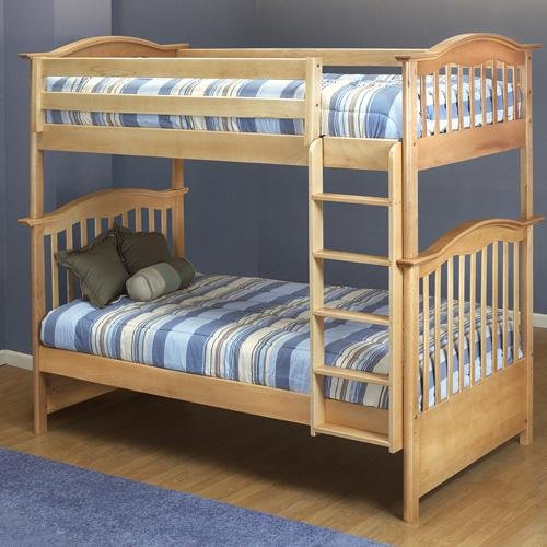 Orbelle Twin Over Twin Bunk Bed, Natural