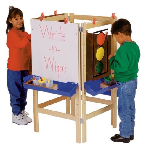 Childrens Toyshop  Toys : Jonti-Craft 0654JC 4 WAY ADJUSTABLE EASEL