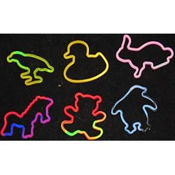 12/Pk Top Trenz Animal Favorites TIE DYE Rubber Bands