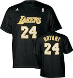 Kobe Bryant adidas Black Name and Number Los Angeles Lakers T-Shirt