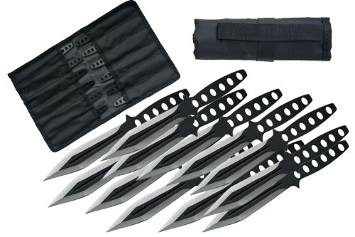 Szco Supplies Black Streak Throwing Knives Set