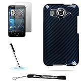 Premium Blue Racing Carbon Fiber Design Cover / 2 Piece Snap On Crystal Pro ....