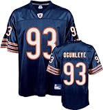 Adewale Ogunleye Jersey: Reebok Navy Replica #93 Chicago Bears Jersey - X-Large