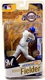 McFarlane Toys MLB Sports Picks Series 26 Action Figure Prince Fielder (Milwaukee Brewers) White Jersey with Signature Gold Collector Level Chase