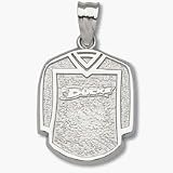 Anaheim Ducks 5/8 Ducks Jersey Pendant - Sterling Silver Jewelry
