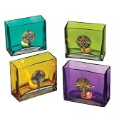 Set of 4 Vibrant Candle Holders
