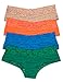 Caramel Cantina Mesh See-Through Striped Hipster Panties 3 or 4-Pack