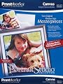 Printworks Portrait Studio Collection Specialty Photo Paper, Canvas, 8.5 x 11, 17 mil Thickness, 4 Sheets/Pack - 00648