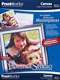 Printworks Portrait Studio Collection Specialty Photo Paper, Canvas, 8.5 x 11, 17 mil Thickness, 4 Sheets/Pack - 00648