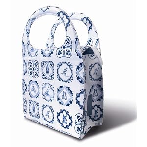 Basil Mirte-Shopper Bike Bag 17192 16L White/Blue