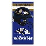 BSS - Baltimore Ravens NFL Fiber Reactive Beach Towel (Banner Series) (60x30")"