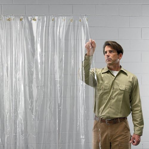 Relius Solutions Econoline Curtain - 4-1/2"Lx15'h Curtain - Clear