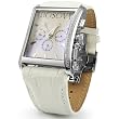 Bosovi Mens Designer Watch with Swiss Movement and 64 Diamonds - 18K White Gold Pl.