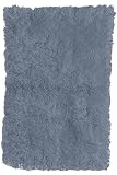 Standard Flokati Rug 1'10x2'10 Denim Blue