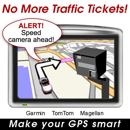 PhantomALERT Red Light Camera, Speed Camera and Speed Trap Detector Software for select Garmin, TomTom and Magellan GPS (Lifetime Subscription)