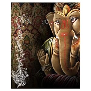 Artistic Om Ganesh Wall Hanging - Aluminum Wall Panel