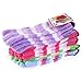 FENICAL Women Rainbow Striped Toes Socks Warm Socks Pack of 6 Pairs