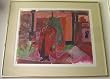 The 'S' Person, Watercolor Painting By Carmel Artist Virginia Conroy (Mrs. Eldon Dedini) - Framed Artwork