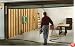 Jobar's JB4869 Garage Screen Door, Black, Double
