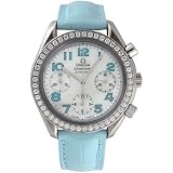 Omega Womens 3835.71.33 Speedmaster Reduced Diamond Bezel Automatic Chronograph Watch 51b30uq19wL. SL160 Omega Womens 3835.71.33 Speedmaster Reduced Diamond Bezel Automatic Chronograph Watch
