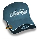 Monte Carlo Hat Cap Blue Black Chevrolet Chevy (Apparel Clothing) by Gregs Automotive LLC