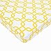 American Baby Company 100% Natural Cotton Percale Fitted Portable/Mini Crib Sheet, Golden Yellow Twill Gotcha, Soft Breathable, for Boys and Girls