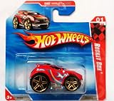Hot Wheels 2010 Red ROCKET BOX #203/214, Race World Cave #1/4 (Short Card)