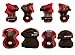 Punisher Skateboards Boys Elbow, Knee, and Wrist Pad Set for Skateboarding or BMX, Youth Ages 8+, Red