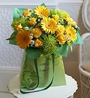 Gerbera and Rose Gift Bag