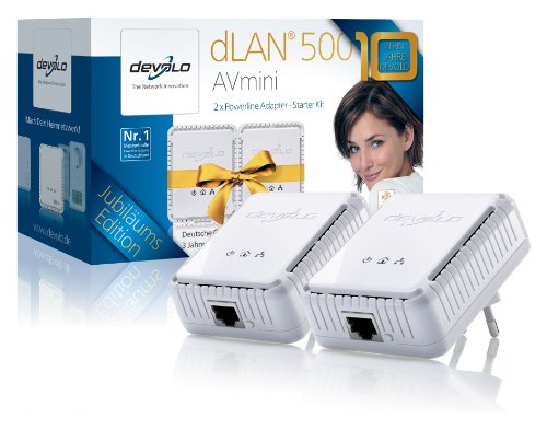 Devolo dLAN 500 AVmini Starter Kit Jubil&auml;umsedition (Netzwerk aus der Steckdose)