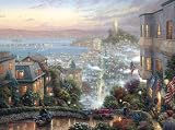 Thomas Kinkade Print San Francisco Lombard Street 12x16