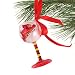Iowa State Cyclones Hand-Painted Mini Wine Glass Christmas Ornament