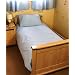 LIGHT BLUE COT BED / JUNIOR DUVET SET 100% COTTON