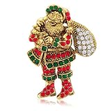 Christmas Santa Clause in Gold Tone Crystal Brooch Pin Ideal Gift For Mother Day, Anniversary, Engagement, Wedding, Birthday, For Her 51b3IoMQ%2BIL. SL160 Christmas Santa Clause in Gold Tone Crystal Brooch Pin Ideal Gift For Mother Day, Anniversary, Engagement, Wedding, Birthday, For Her