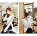 Women Long Sleeve Lace Chiffon Shirt Flared Blouse Top Sexy T-shirt