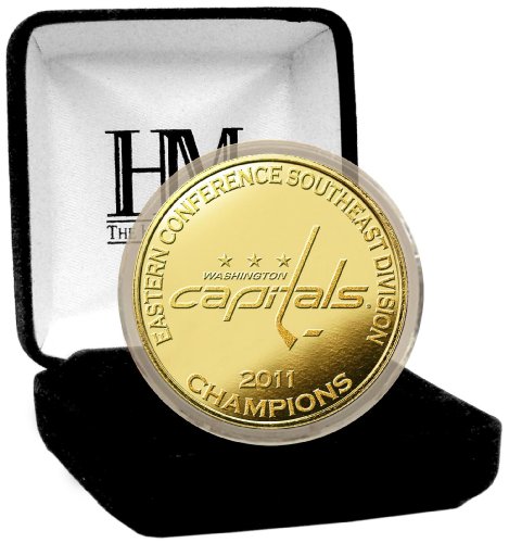NHL Washington Capitals 2011 Division Champs 24KT Gold Coin